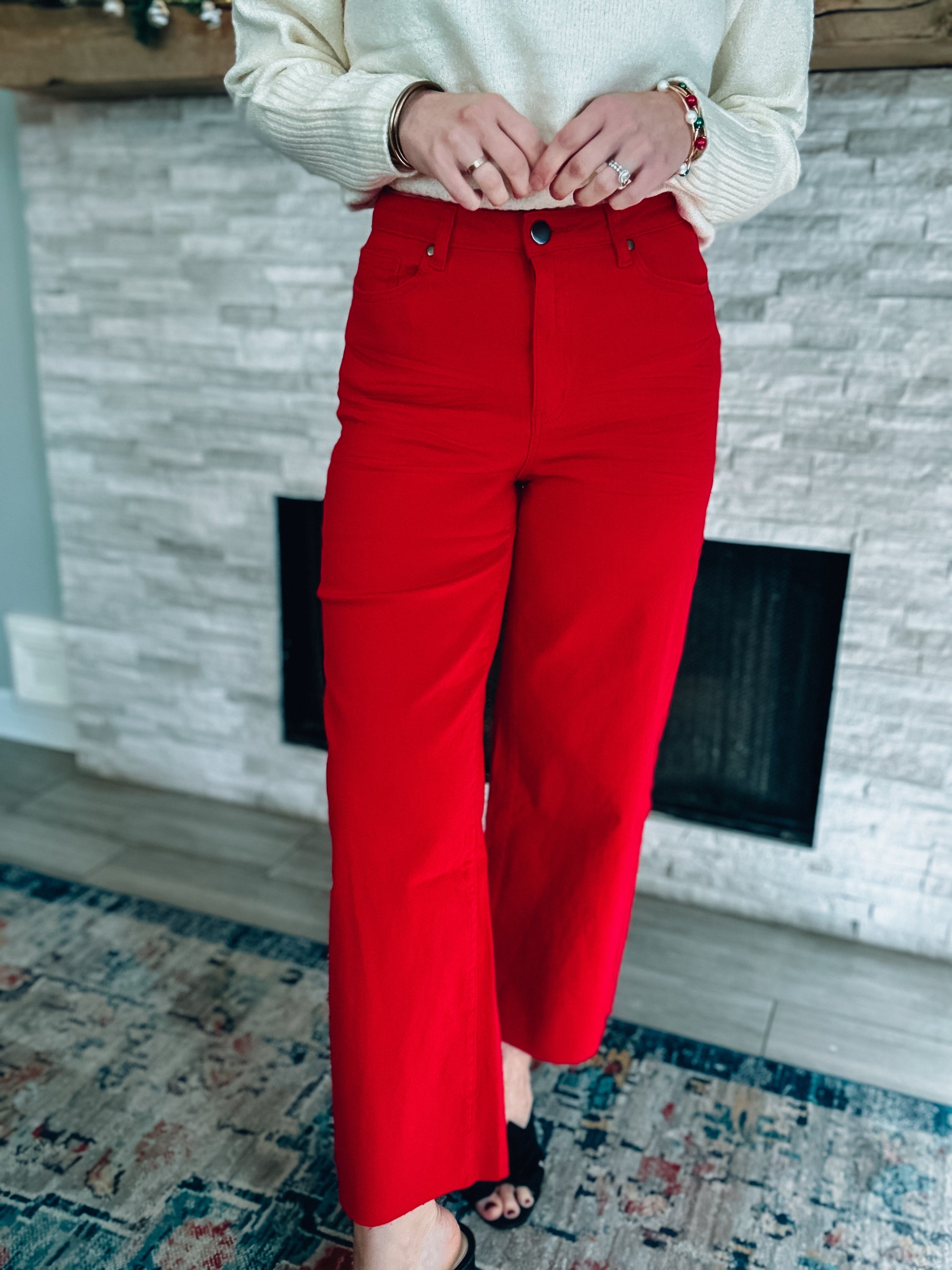 Crushing On You Twill Pants - Southern Divas Boutique