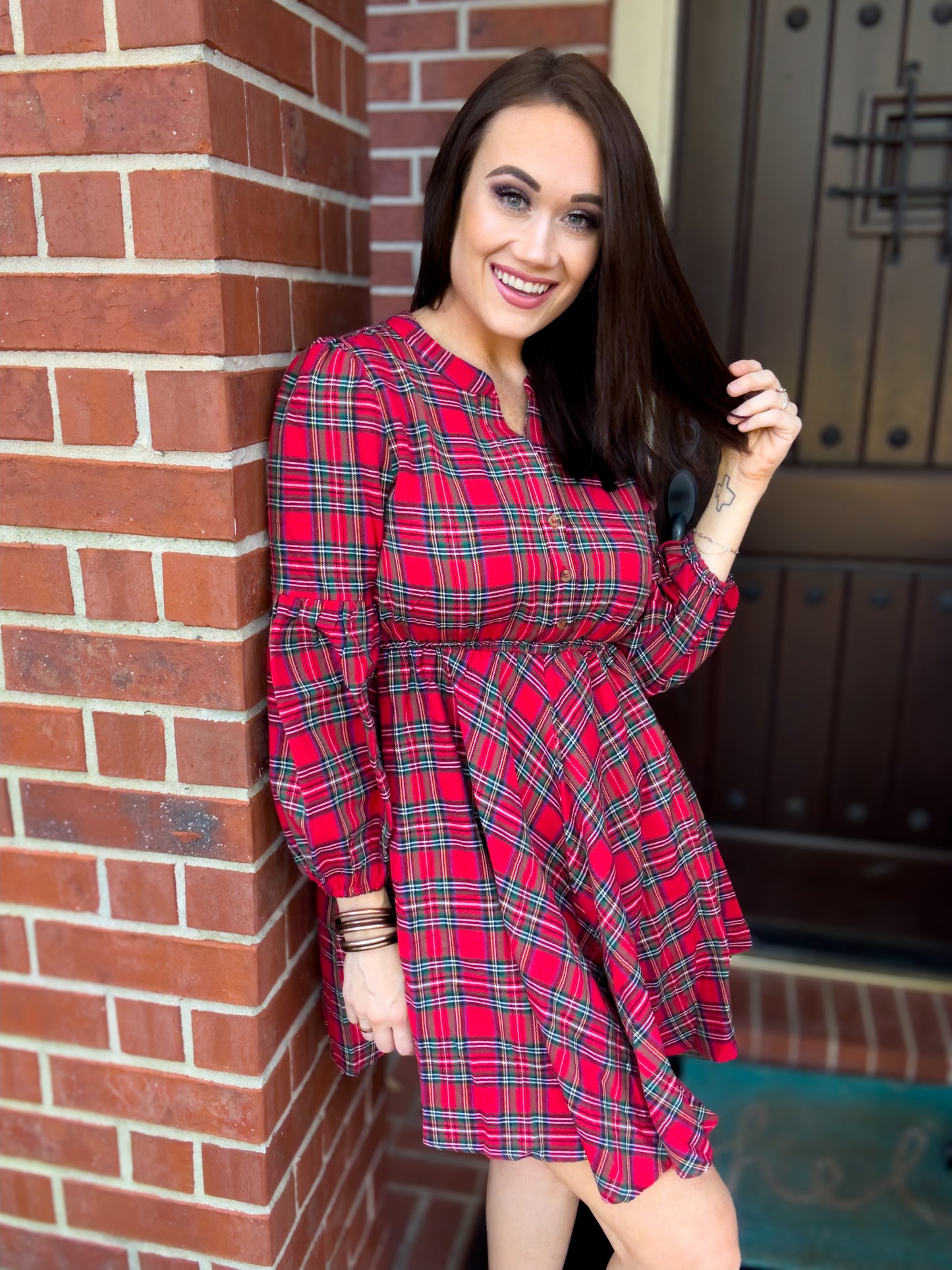 Pretty In Plaid Mini Dress - Southern Divas Boutique