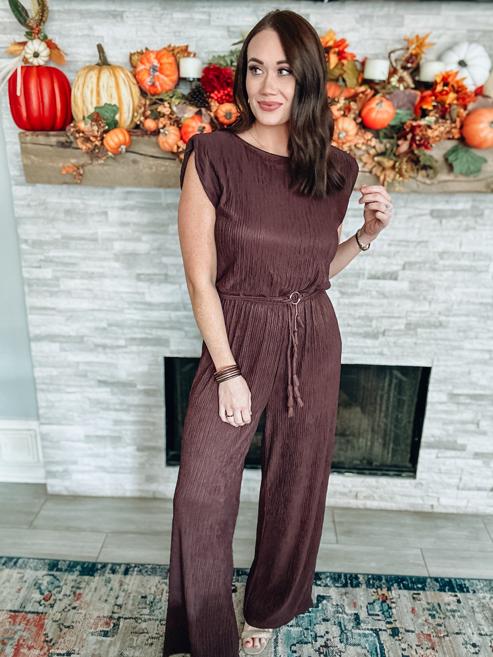 Wrong Again Jumpsuit - Espresso - Southern Divas Boutique