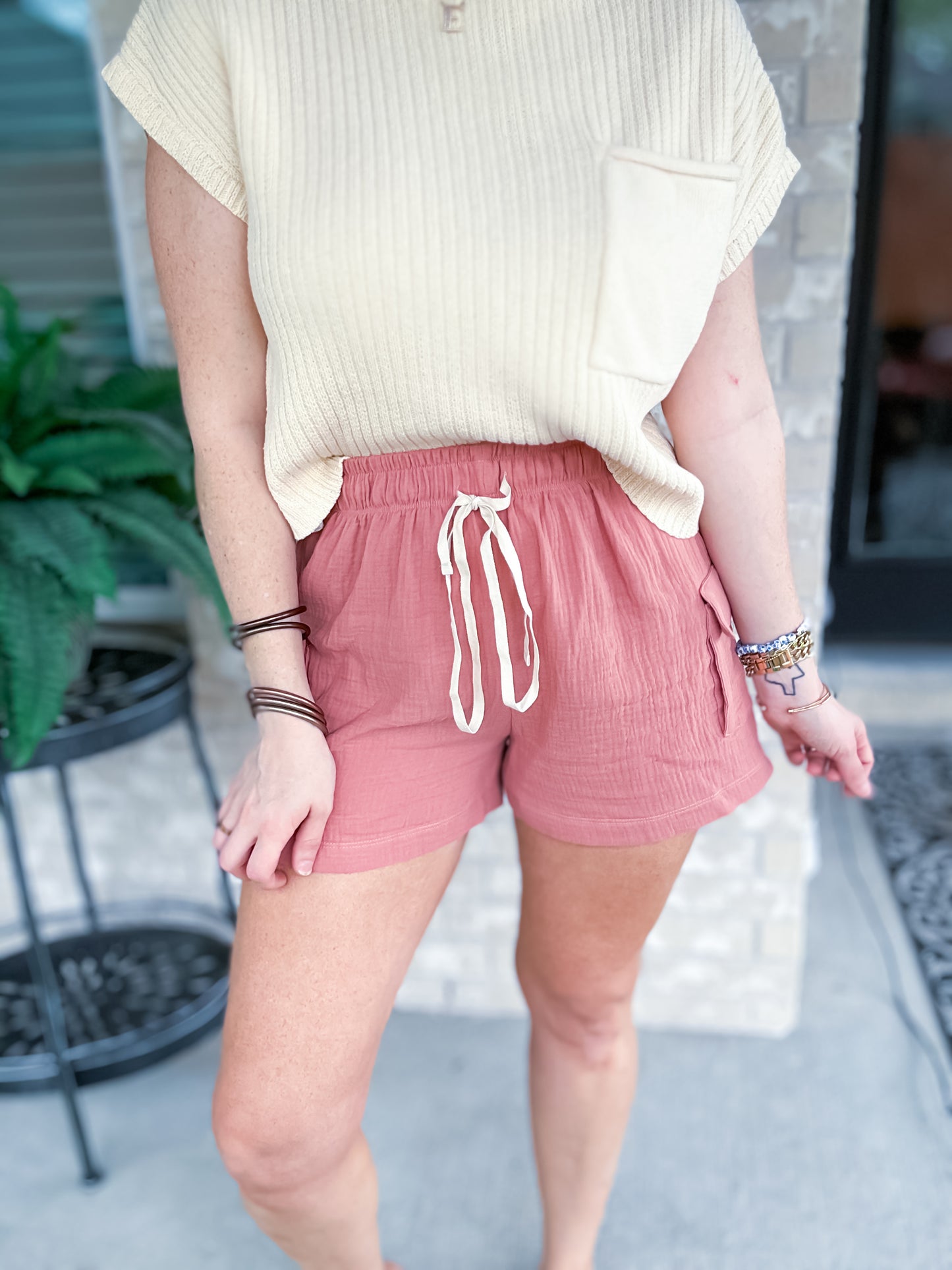 Daily Basis Shorts - Mauve - Southern Divas Boutique