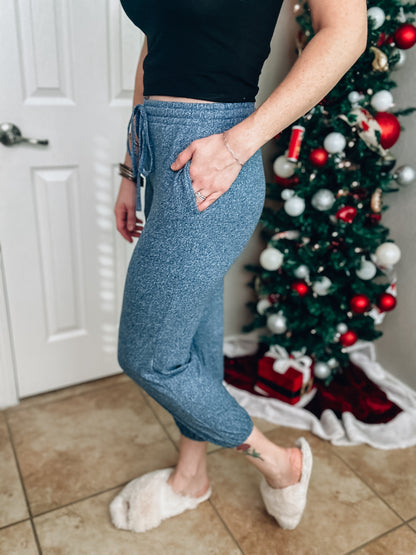 My Go To Joggers - Lt. Navy - Southern Divas Boutique