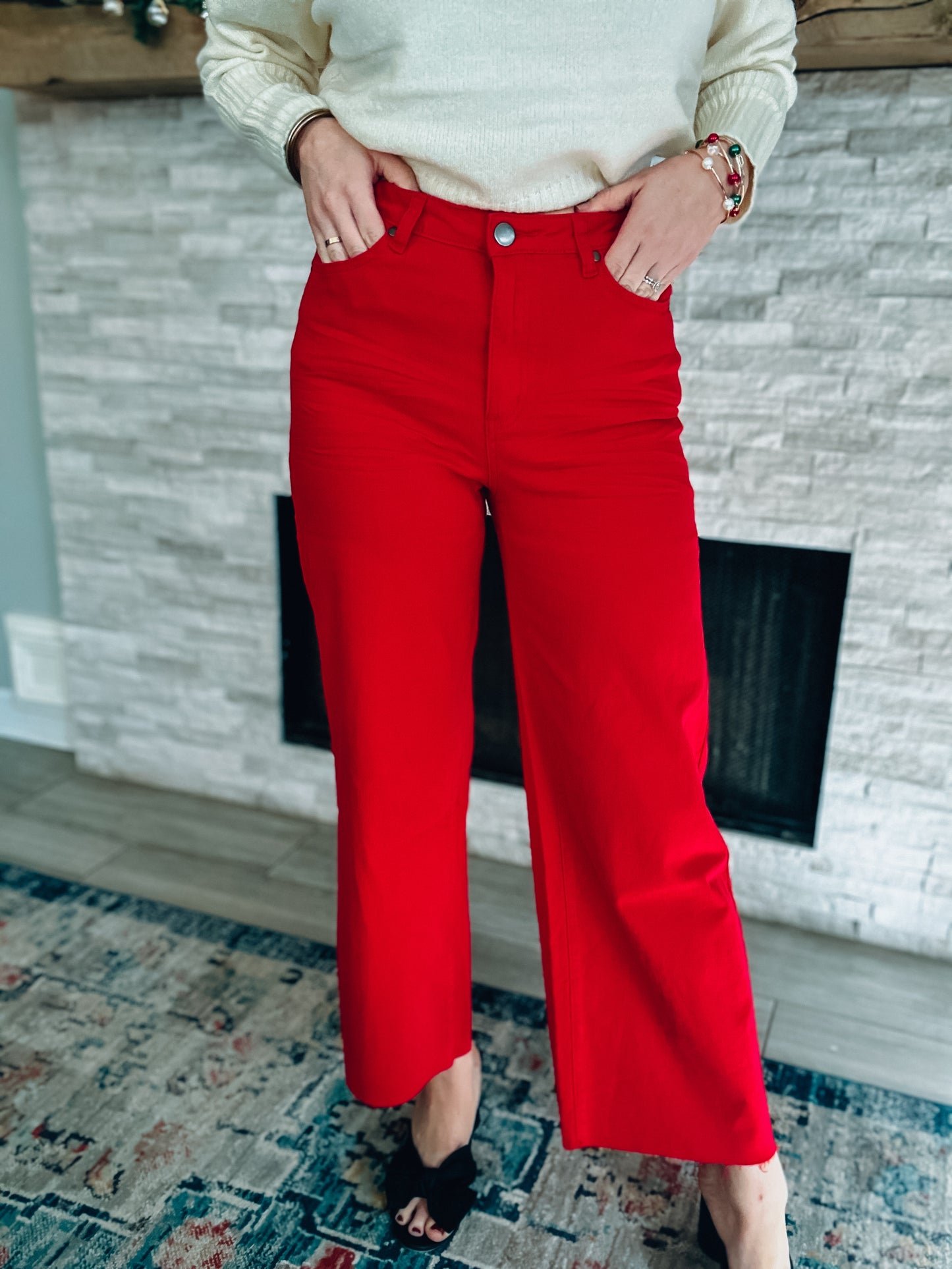 Crushing On You Twill Pants - Southern Divas Boutique