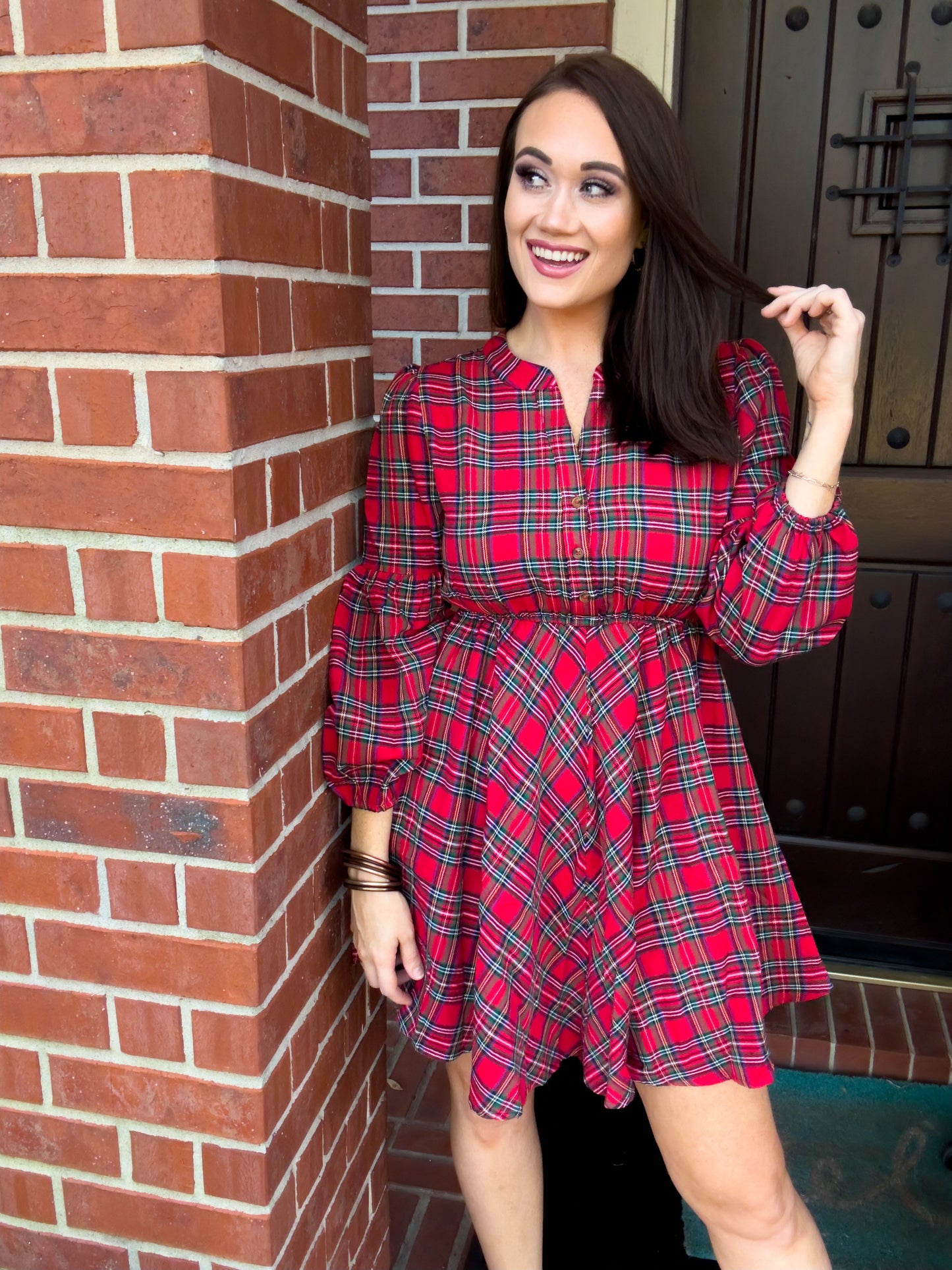 Pretty In Plaid Mini Dress - Southern Divas Boutique