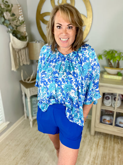 Lover Era Top - Blue - Southern Divas Boutique