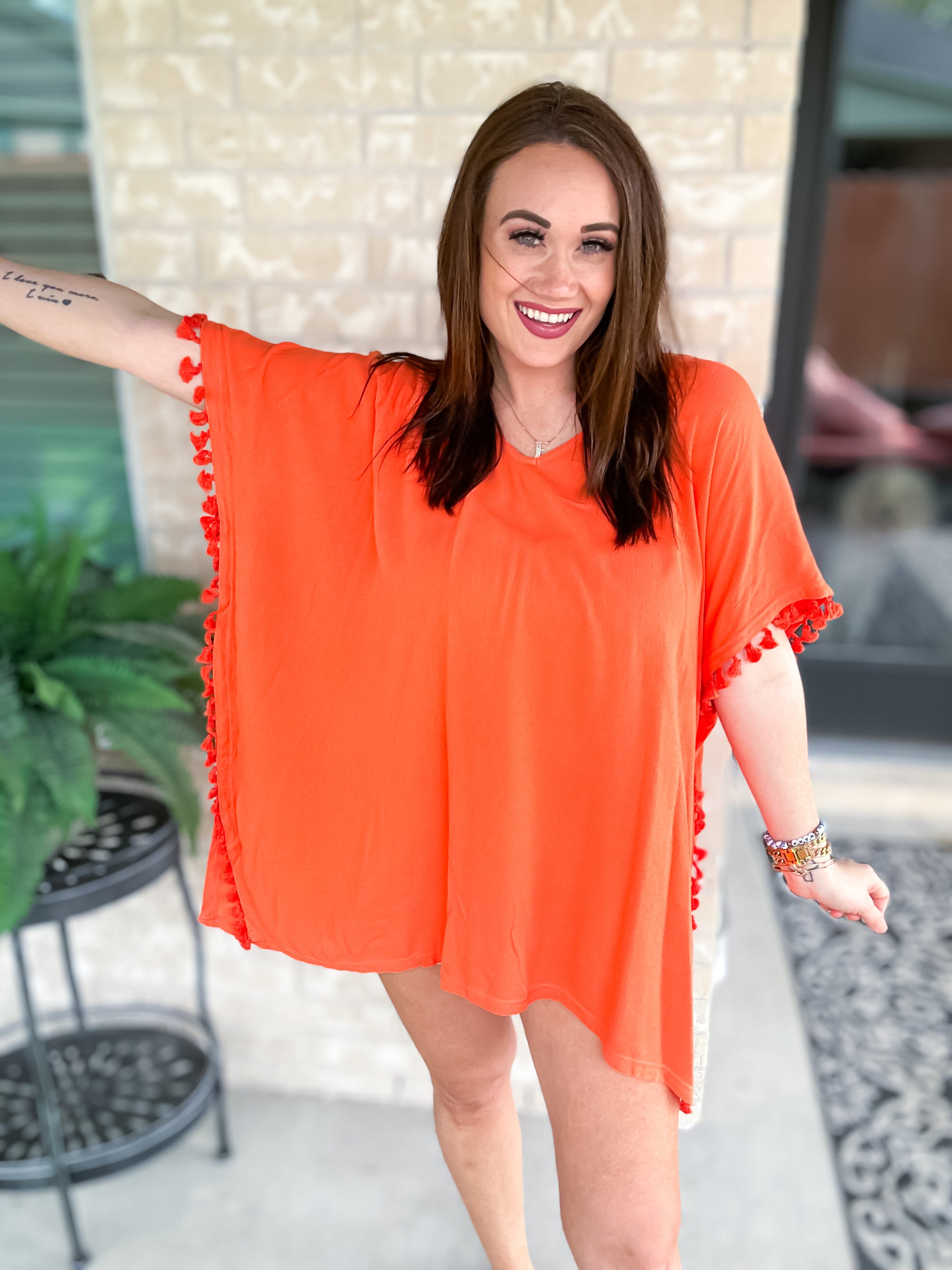 Casual Escape Swim Coverup - Orange - Southern Divas Boutique