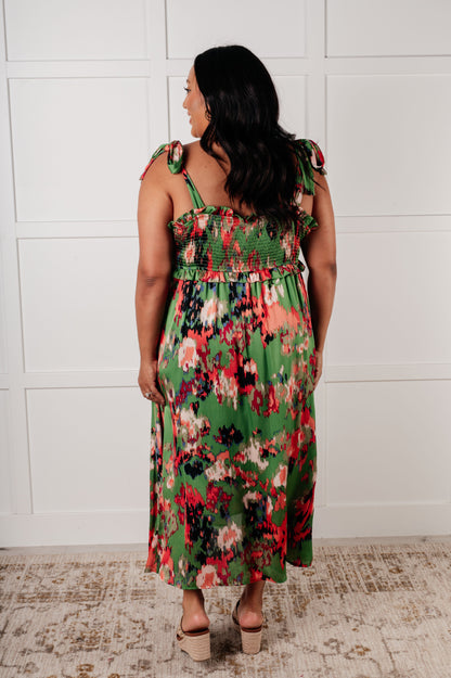 A Little While Longer Dress in Green - Southern Divas Boutique