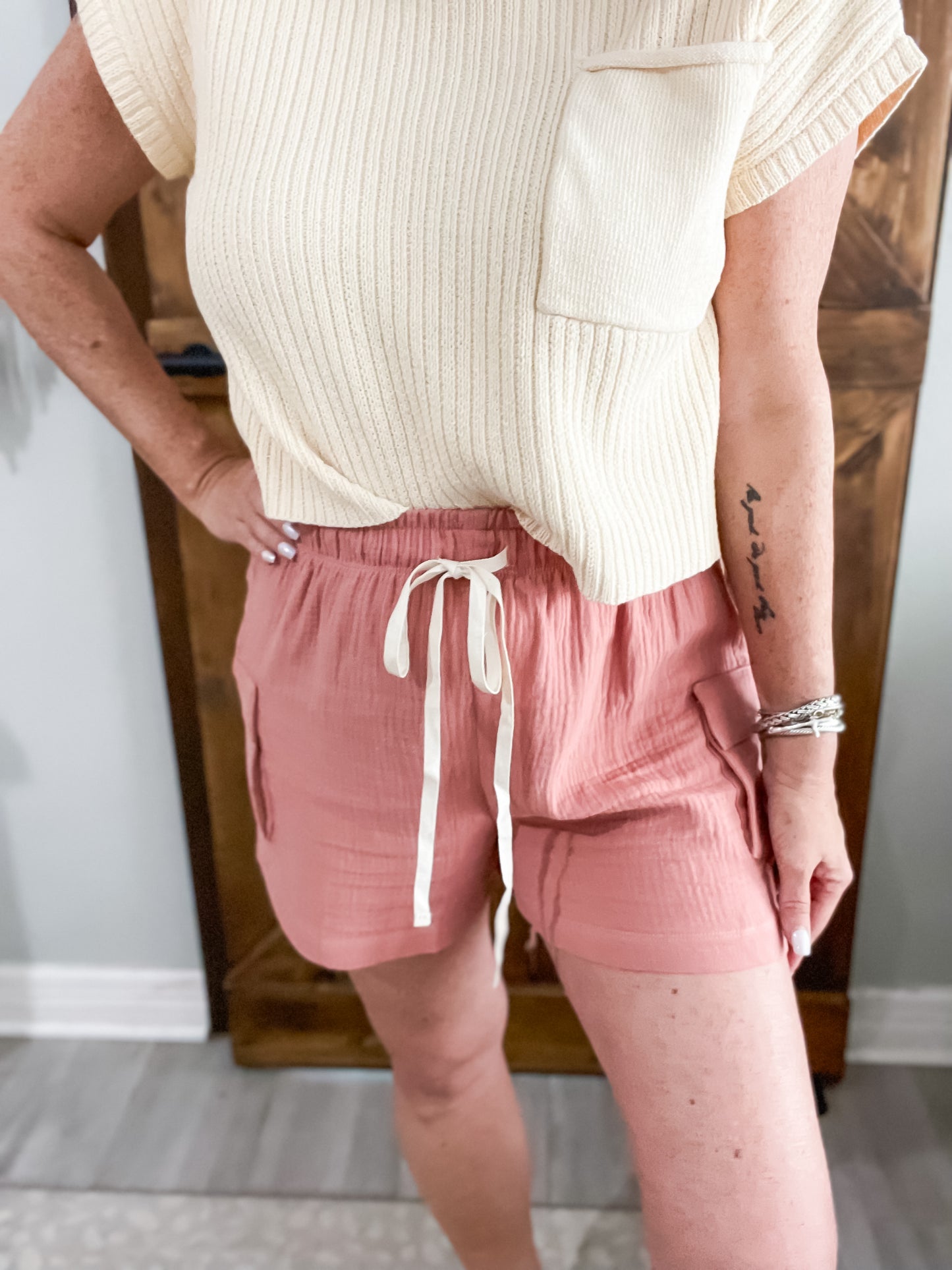 Daily Basis Shorts - Mauve - Southern Divas Boutique