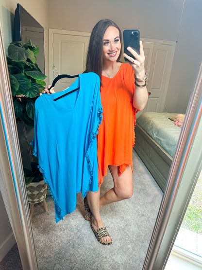 Casual Escape Swim Coverup - Orange - Southern Divas Boutique