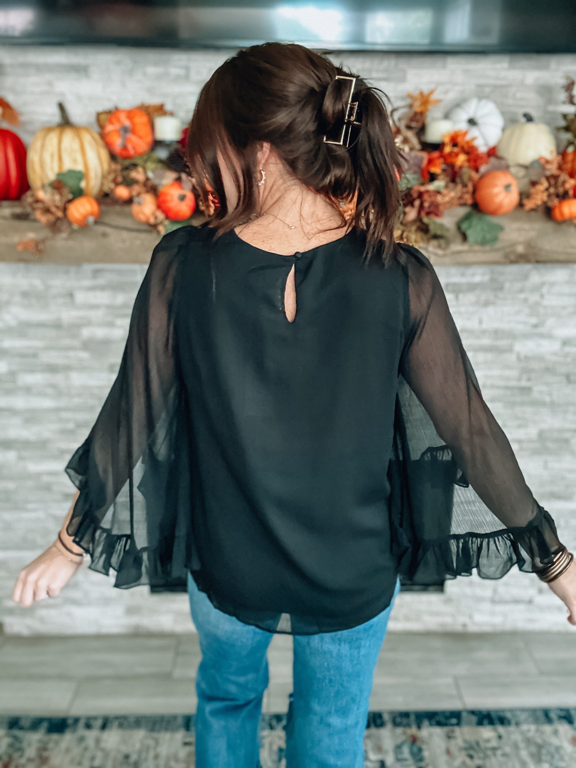 Dearest Memory Top - Black - Southern Divas Boutique