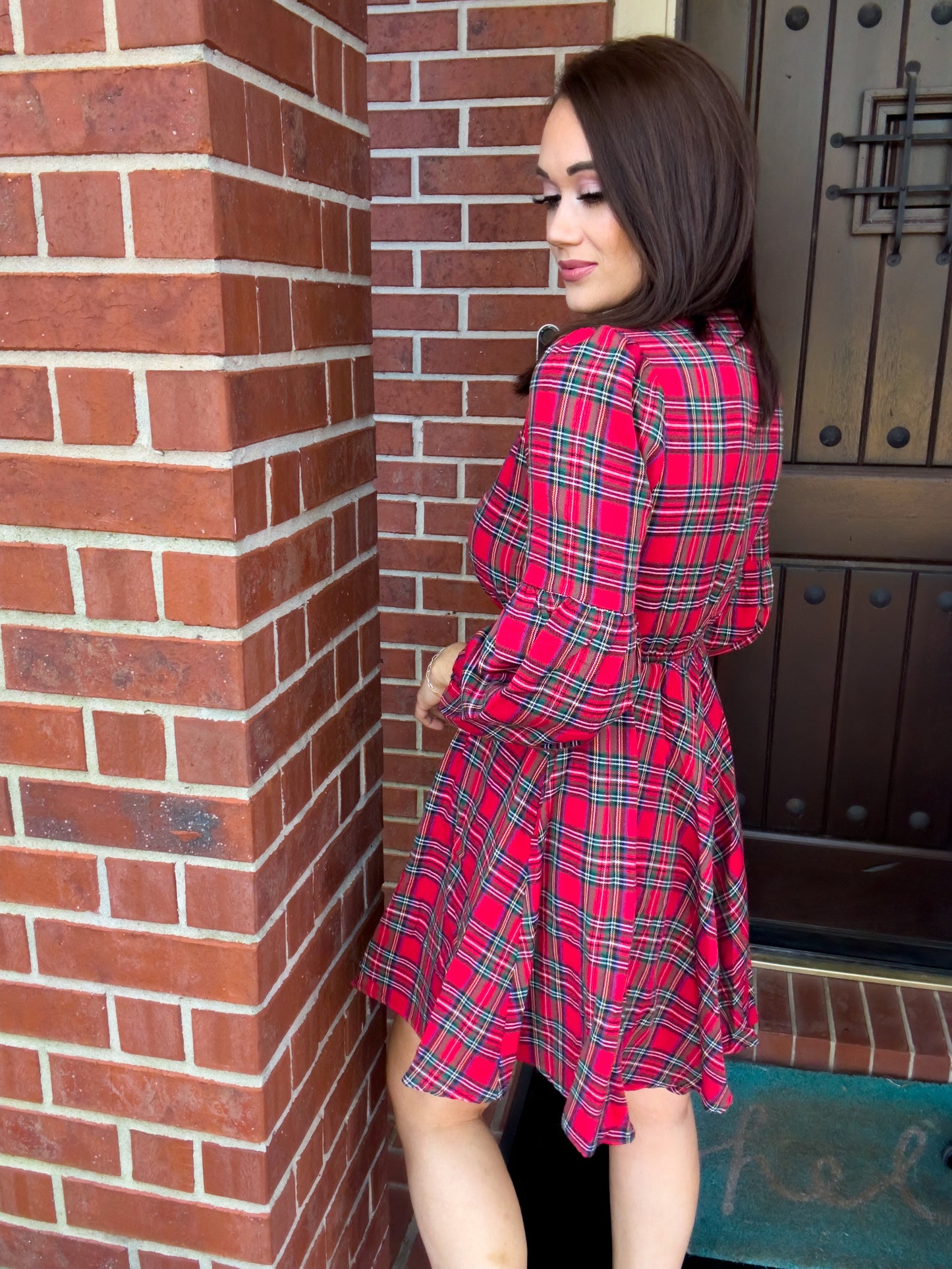 Pretty In Plaid Mini Dress - Southern Divas Boutique