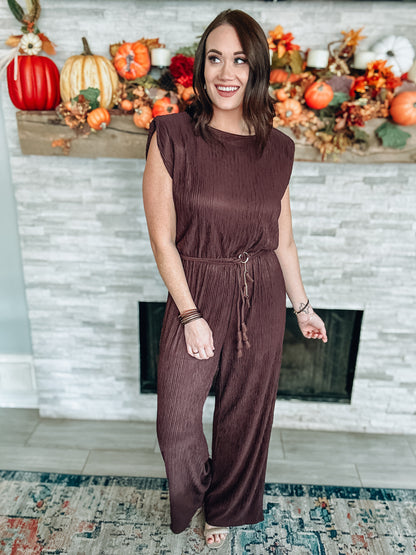 Wrong Again Jumpsuit - Espresso - Southern Divas Boutique