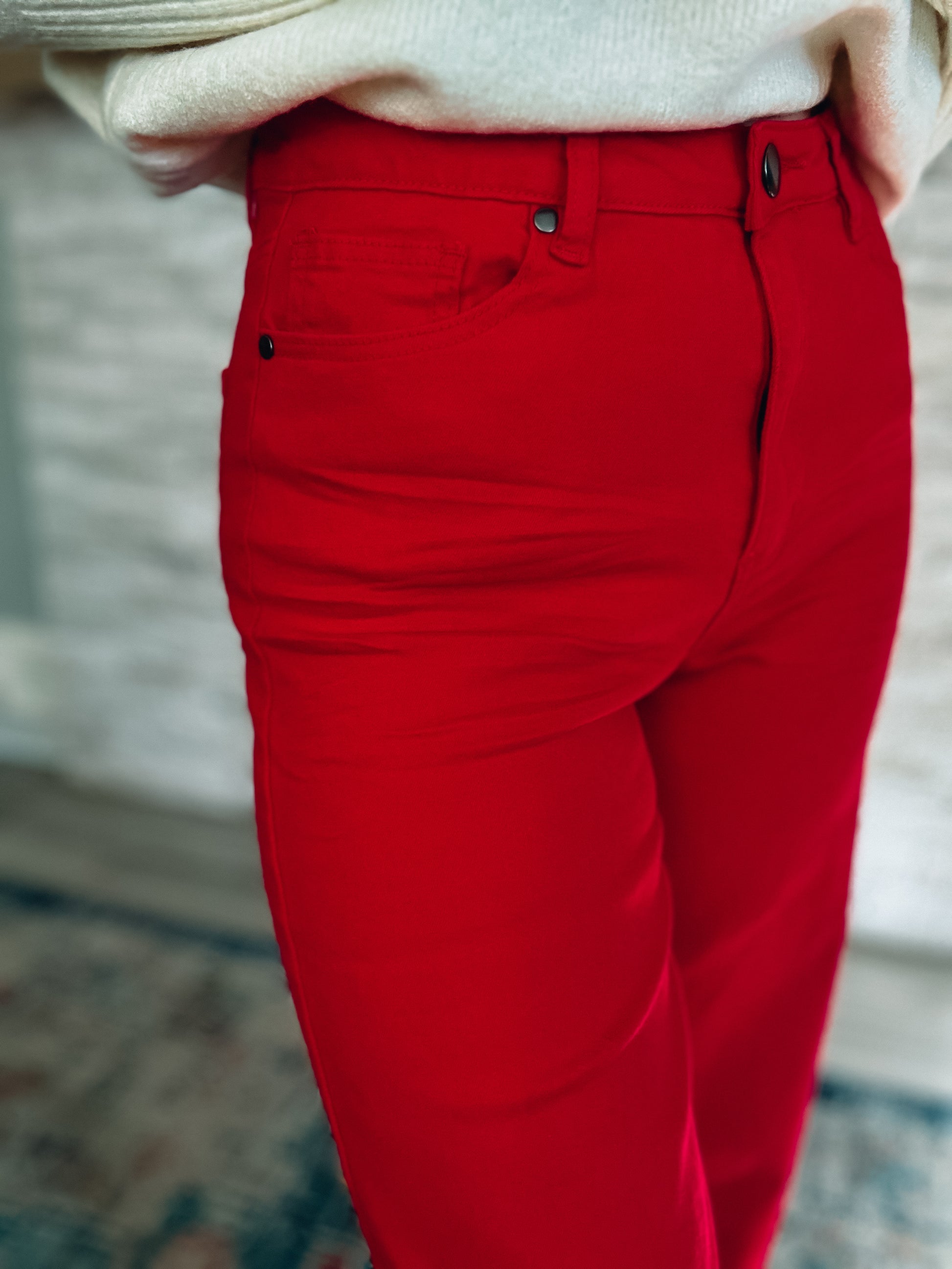 Crushing On You Twill Pants - Southern Divas Boutique