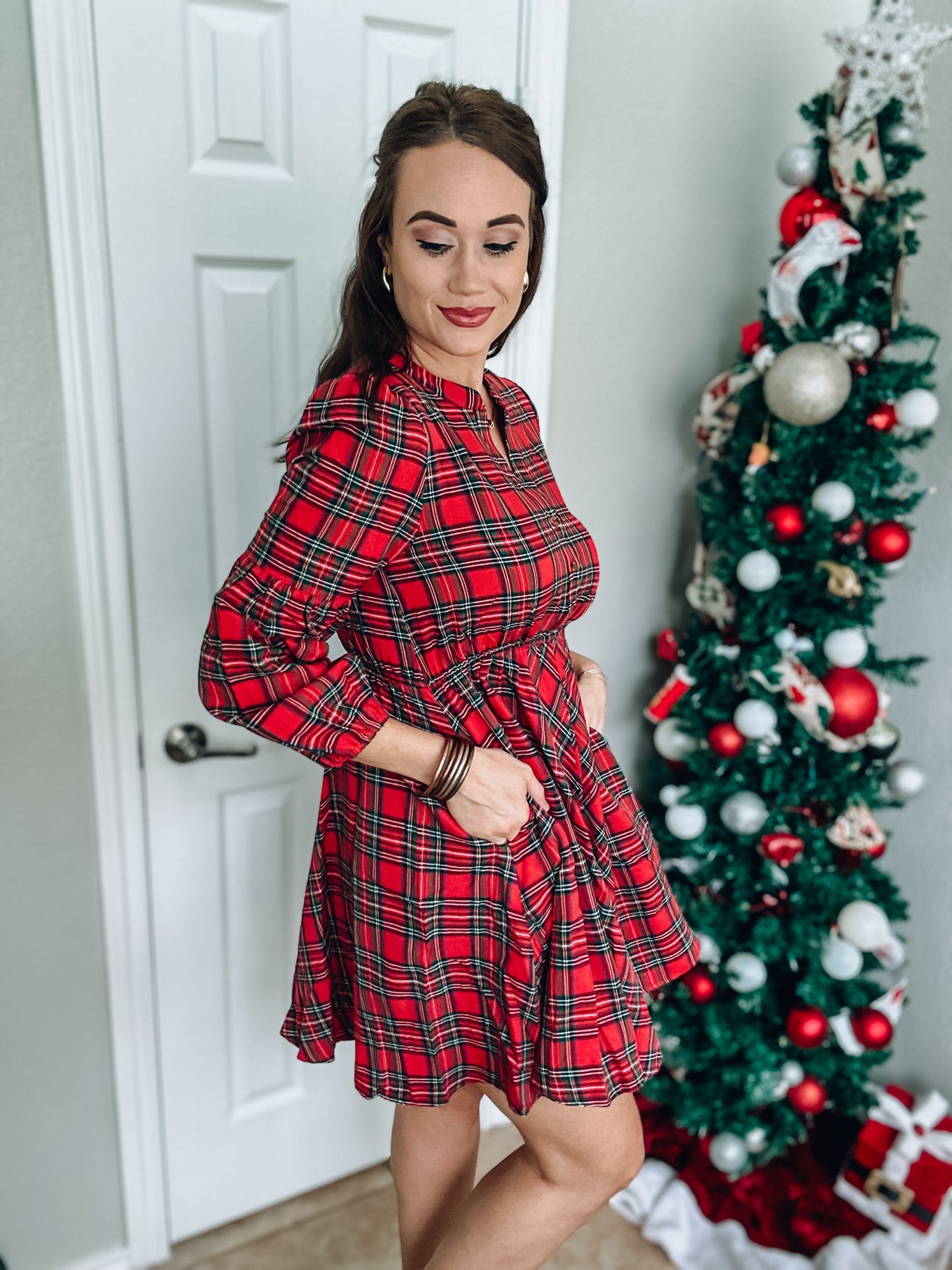 Pretty In Plaid Mini Dress - Southern Divas Boutique