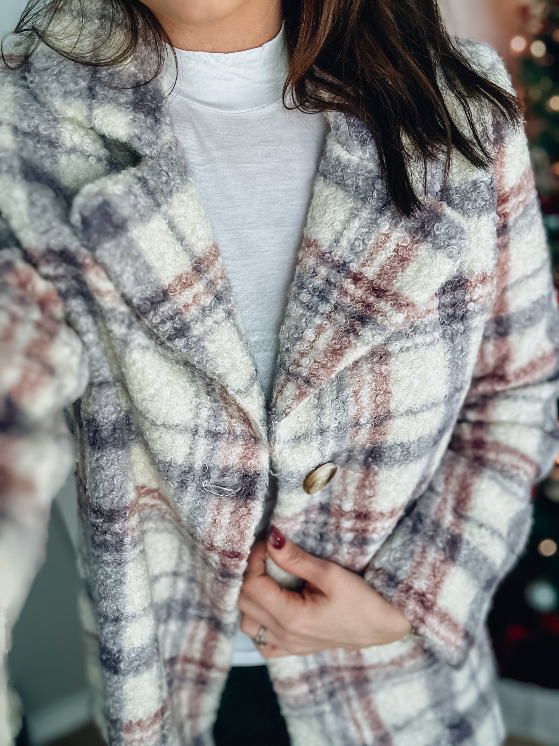 Quick To Cuddle Plaid Jacket - Southern Divas Boutique