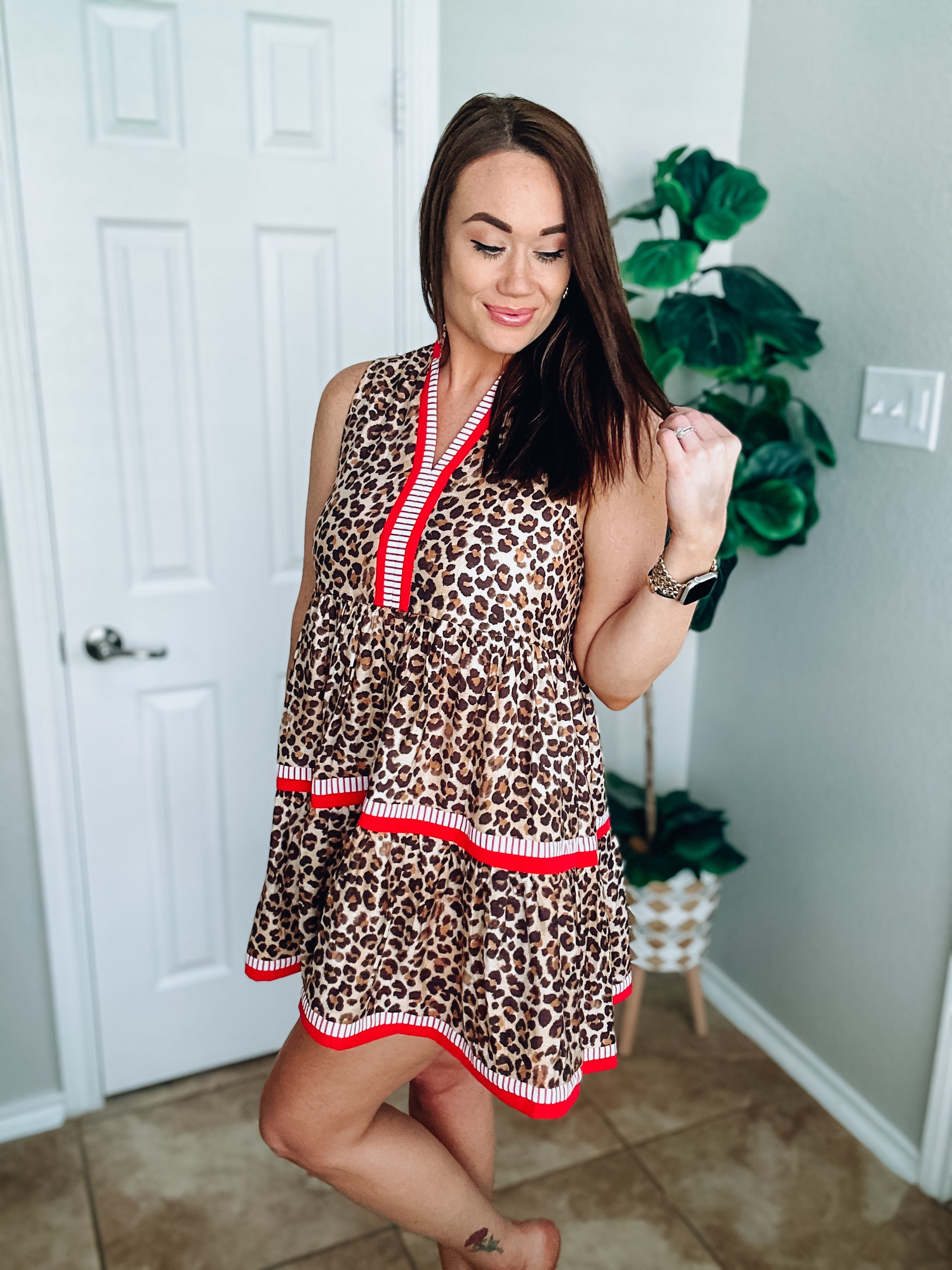 For The Love of Leopard Dress - Southern Divas Boutique