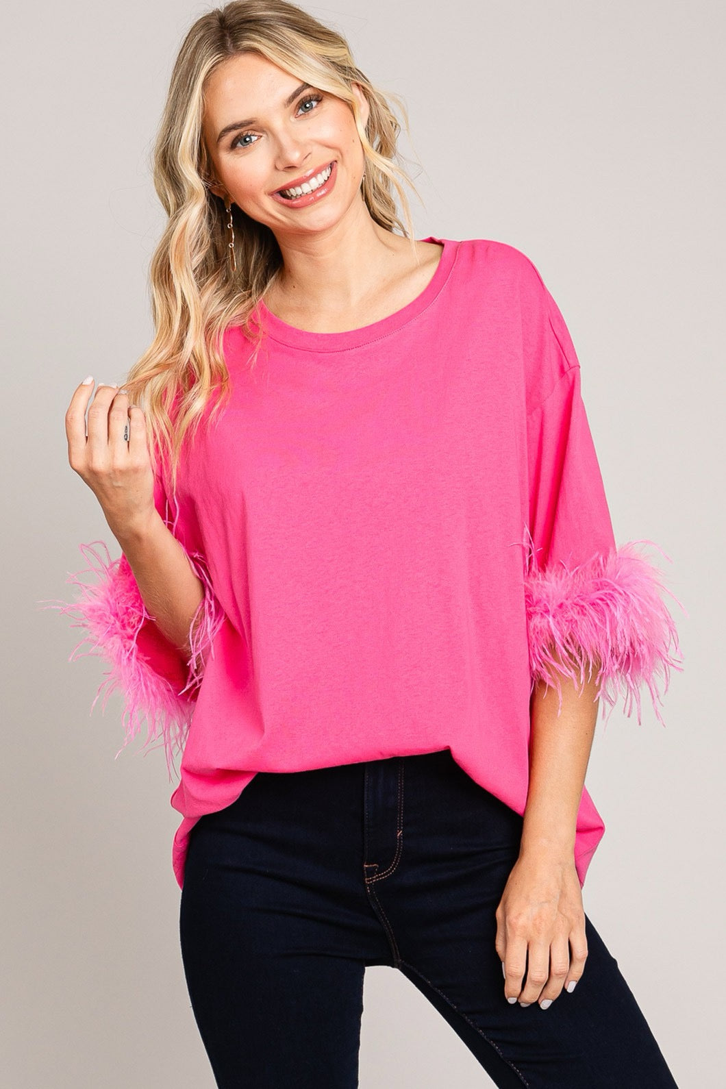 Holding Hands Top - Fuchsia - Southern Divas Boutique