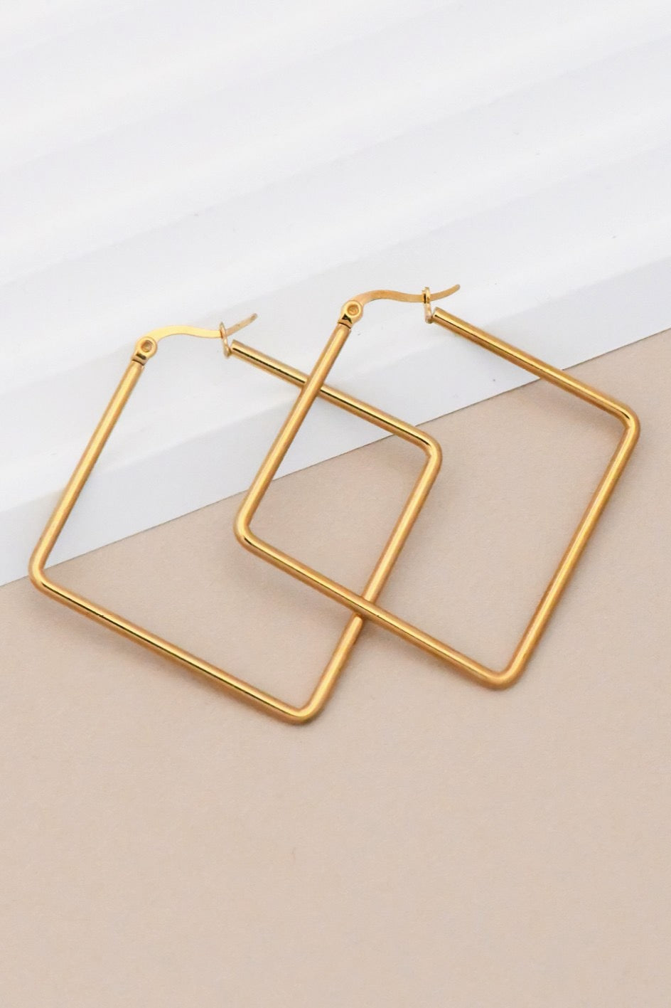 Square Hoop Earrings - Southern Divas Boutique