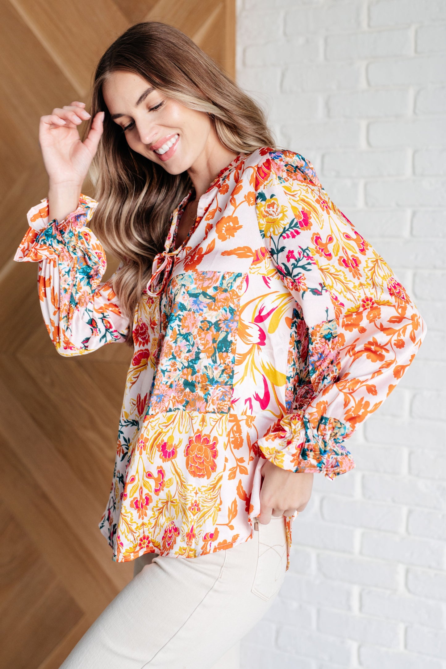 New Romantics Balloon Sleeve Boho Blouse - Southern Divas Boutique