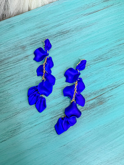 4.75" Tiered Petal Earrings - Southern Divas Boutique